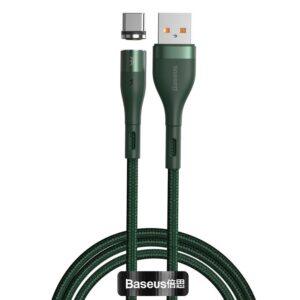 Кабель Baseus Zinc Magnetic Iphone 2.4a 1m gree