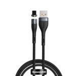 Кабель Baseus Zinc Magnetic Iphone 2.4a 1m grey+blac