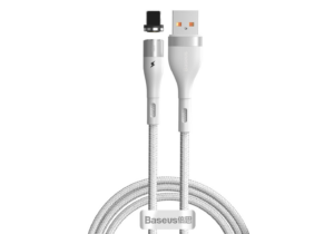 Кабель Baseus Zinc Magnetic Iphone 2.4a 1m white
