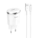 СЗУ HOCO C37A Thunder power single port charger Set lightning (EU)white