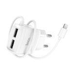 СЗУ HOCO C59A Mega joy Double port Lightning white