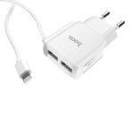 СЗУ HOCO C59A Mega joy Double port Lightning white