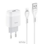 СЗУ HOCO C72A Glorious single port set Lightning white