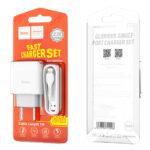 СЗУ HOCO C72A Glorious single port set Lightning white