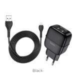 СЗУ HOCO C77A Highway Dual Port lightning black