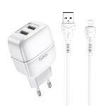 СЗУ HOCO C77A Highway Dual Port lightning white