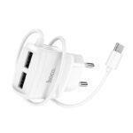 СЗУ HOCO C59A Mega joy Double port Type-C white
