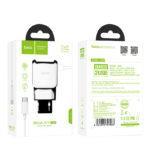 СЗУ HOCO C59A Mega joy Double port Type-C white
