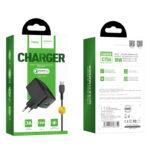СЗУ HOCO C70A Cutting-edge single port QC3.0 Type-C black