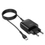 СЗУ HOCO C72Q Glorious single port QC3.0 Type-C black