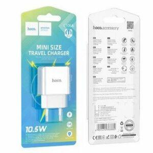 СЗУ HOCO C106A Leisure single port charger set 2.1A (Type-C)(EU) white