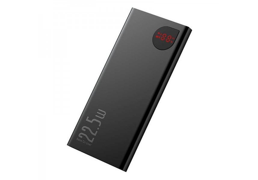 Power Bank Baseus Adaman Metal Digital Display Quick Charge 22.5W 10000mAh 2021 Editon Black Power Bank Baseus Adaman Metal Digital Display Quick Charge 22.5W 10000mAh 2021 Editon Black