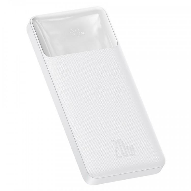 Power Bank Baseus Bipow Digital Display 10000mAh 20W White Power Bank Baseus Bipow Digital Display 10000mAh 20W White