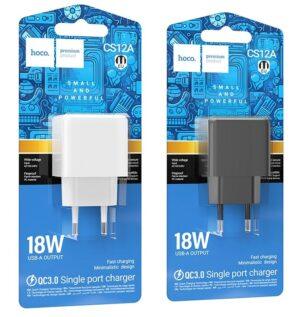 СЗУ HOCO CS12A Ocean single port QC3.0 charger set(Type-C) white