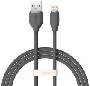 Кабель Baseus Pudding Series Fast Charging Cable USB to iP 2.4A 2m Cluster Black