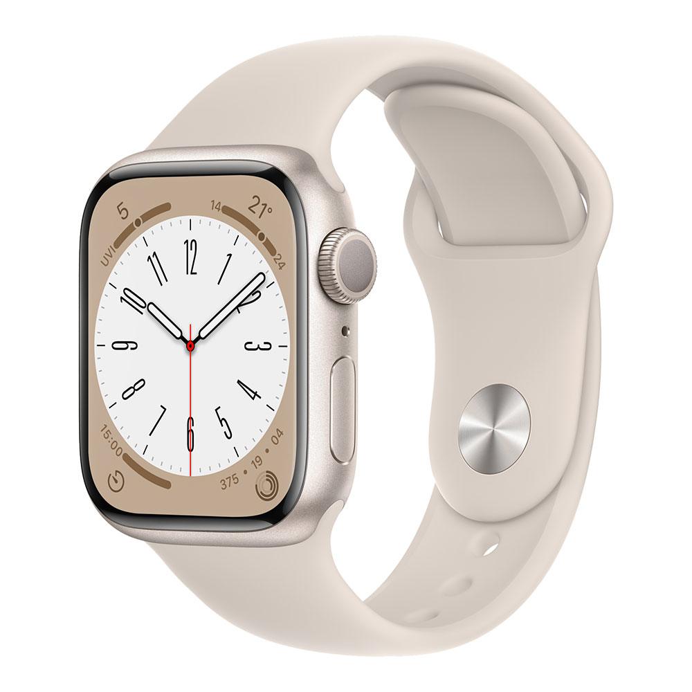 Apple WATCH Series 8 GPS 45mm Starlight Aluminium case Sport band MNP13ZP/A Apple WATCH Series 8 GPS 45mm Starlight Aluminium case Sport band MNP13ZP/A
