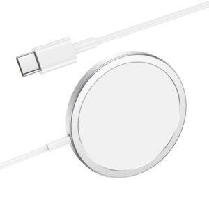 Беспроводное ЗУ HOCO CW30 Pro Original series magnetic wireless fast charger silver