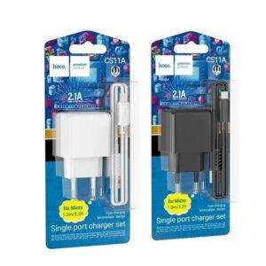 СЗУ HOCO CS11A Ocean single port charger set(iP) white