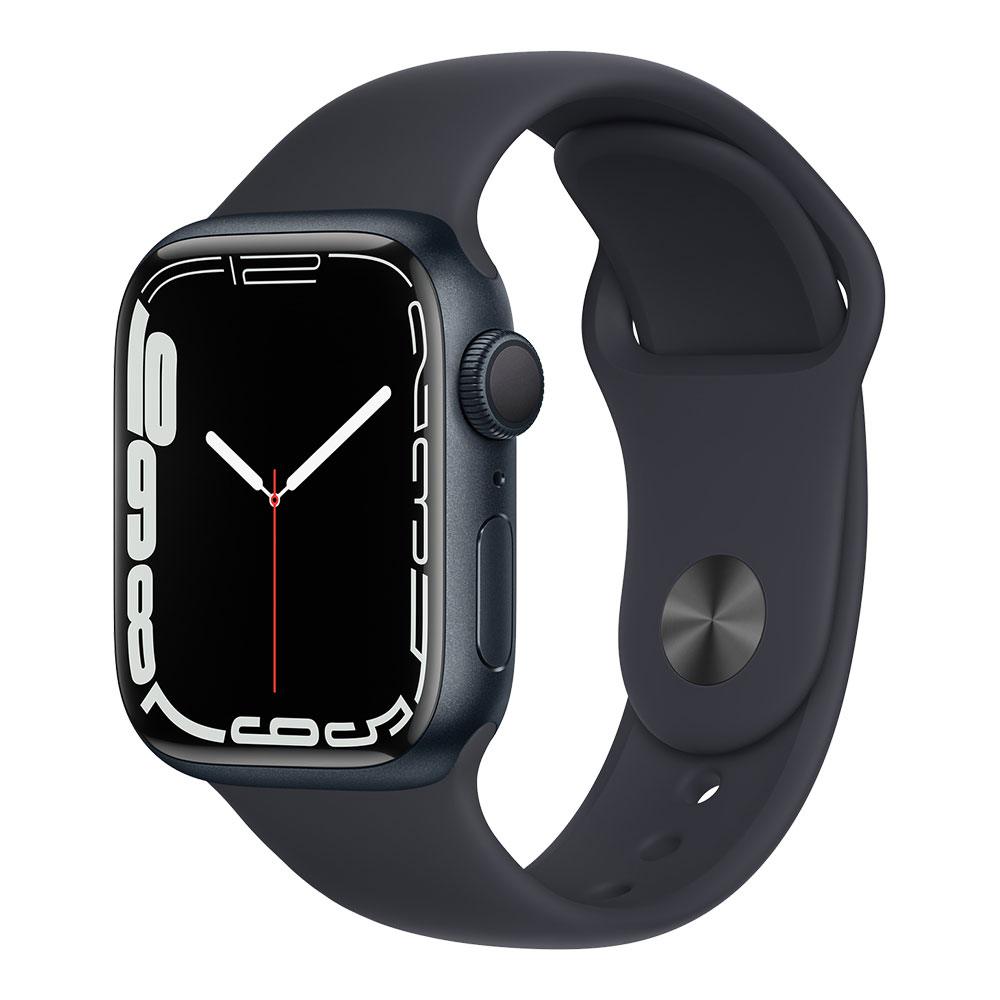 Apple WATCH Series 7 GPS 41mm Black Midnight Aluminium case Sport band MKN53LL/A Apple WATCH Series 7 GPS 41mm Black Midnight Aluminium case Sport band MKN53LL/A