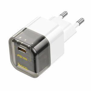 СЗУ HOCO C125A Transparent tribute single-port PD20W charger transparent black