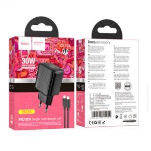 СЗУ HOCO CS22A Value single port PD30W charger black