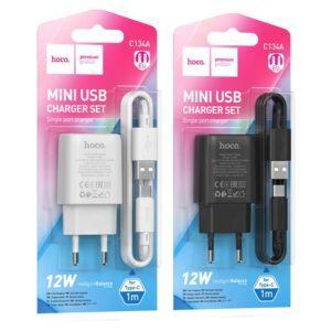 СЗУ HOCO C134A Solid single-port charger set(Type-C) white