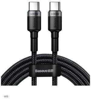 Кабель Baseus Pudding Series Fast Charging Cable Type-C to Type-C 100W 1.2m Cluster Black