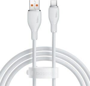 Кабель Baseus Pudding Series Fast Charging Cable USB to Type-C 100W 1.2m Stellar White