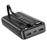 Power Bank BOROFONE BJ20A Mobile power bank with digital display and cable(20000mAh) black